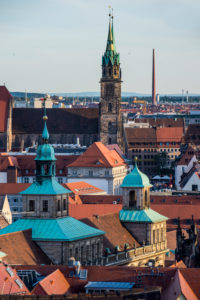 Overlook over the medieval center of the town of Nuremberg, Bavaria, Germany Overlook over the medieval center of the town of Nuremberg, Bavaria, Germany